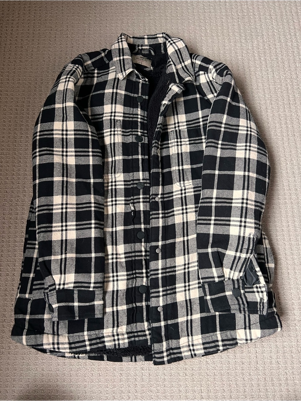 Black & White Plaid Women's Jacket
